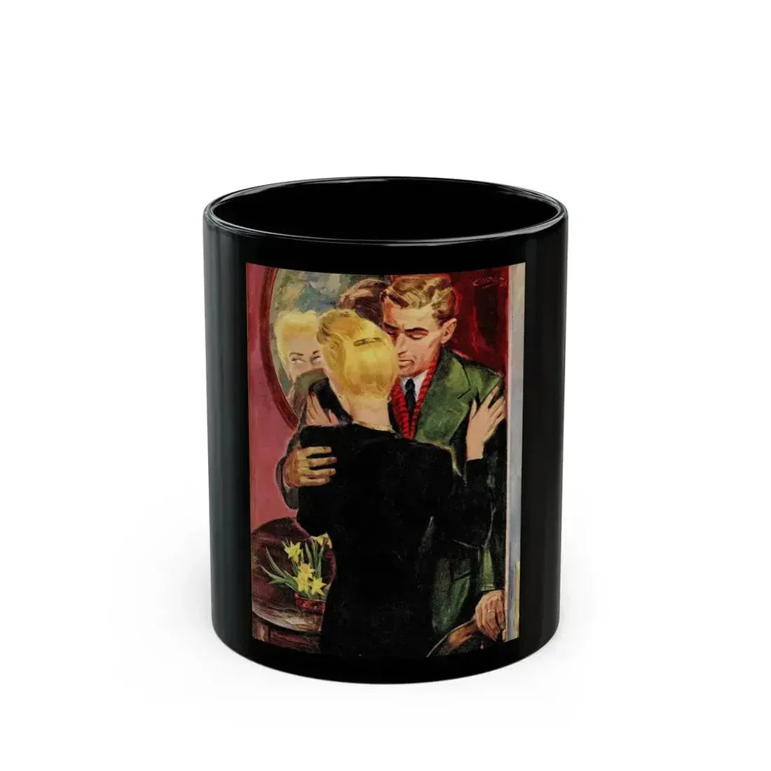 Family Circle Magazine, February 1947 - Black Coffee Mug 11oz - Go Mug Yourself