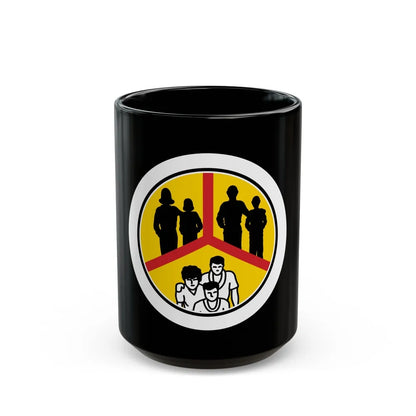 Family Life (Boy Scout Merit Badge) Black Coffee Mug-15oz-Go Mug Yourself