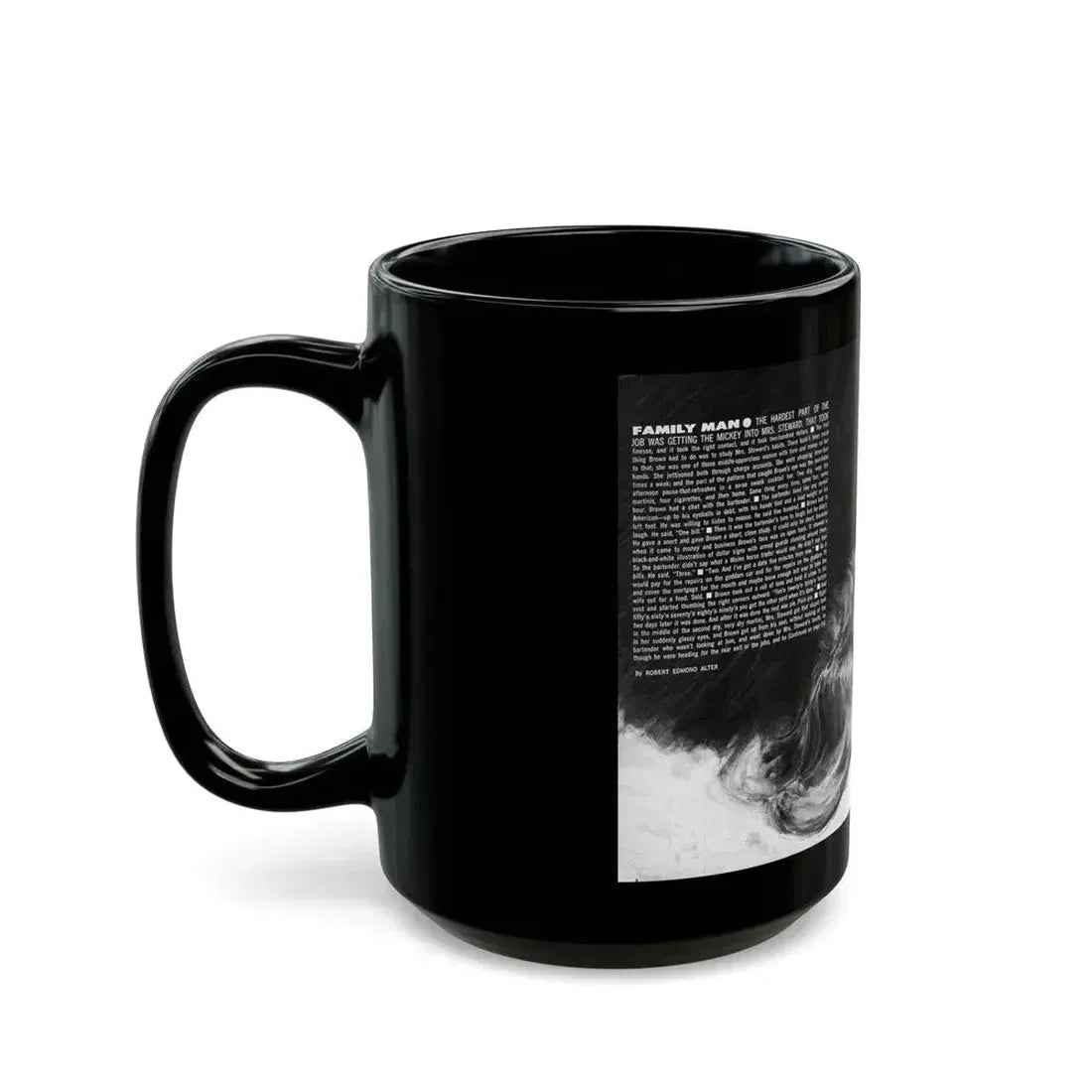 Family Man, Mr. magazine, August 1965 - Black Coffee Mug - Go Mug Yourself