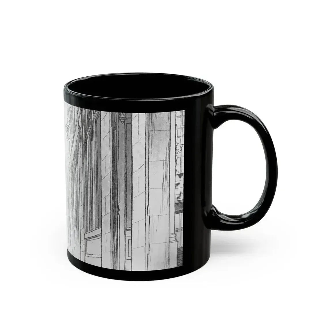 Fancy Town (1) - Black Coffee Mug - Go Mug Yourself