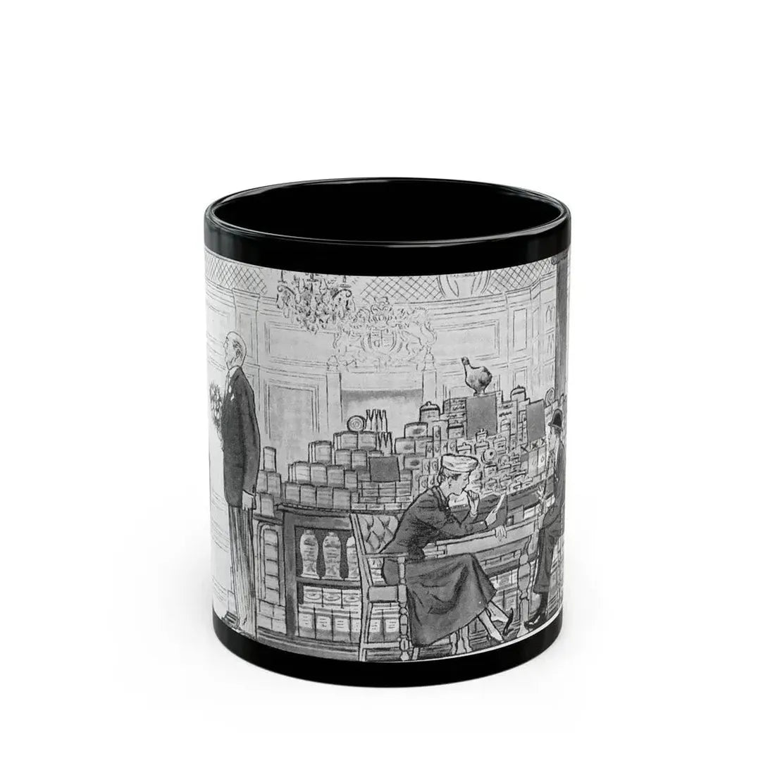 Fancy Town (2) - Black Coffee Mug 11oz - Go Mug Yourself