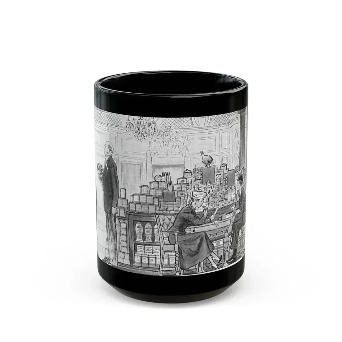 Fancy Town (2) - Black Coffee Mug 15oz - Go Mug Yourself