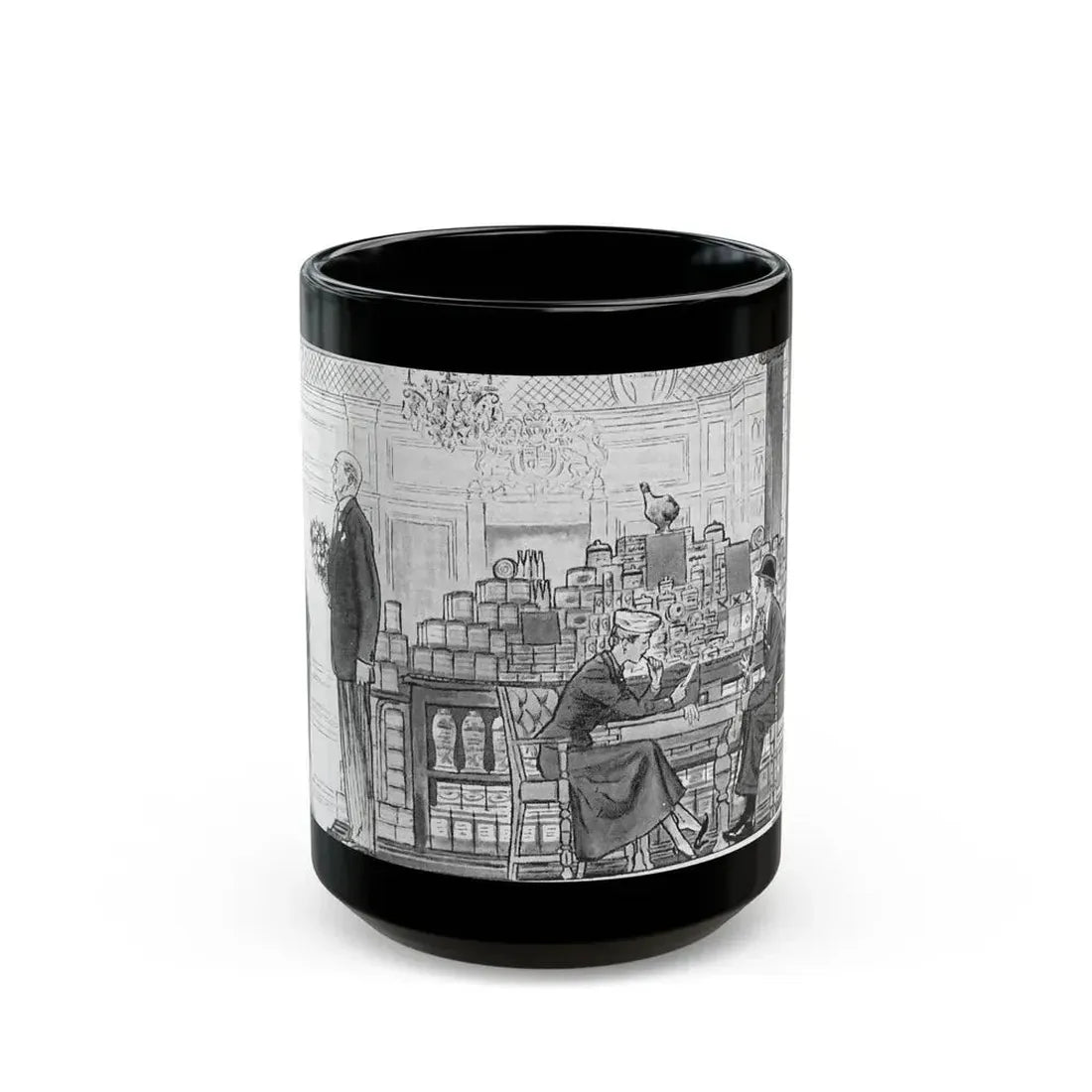 Fancy Town (2) - Black Coffee Mug 15oz - Go Mug Yourself