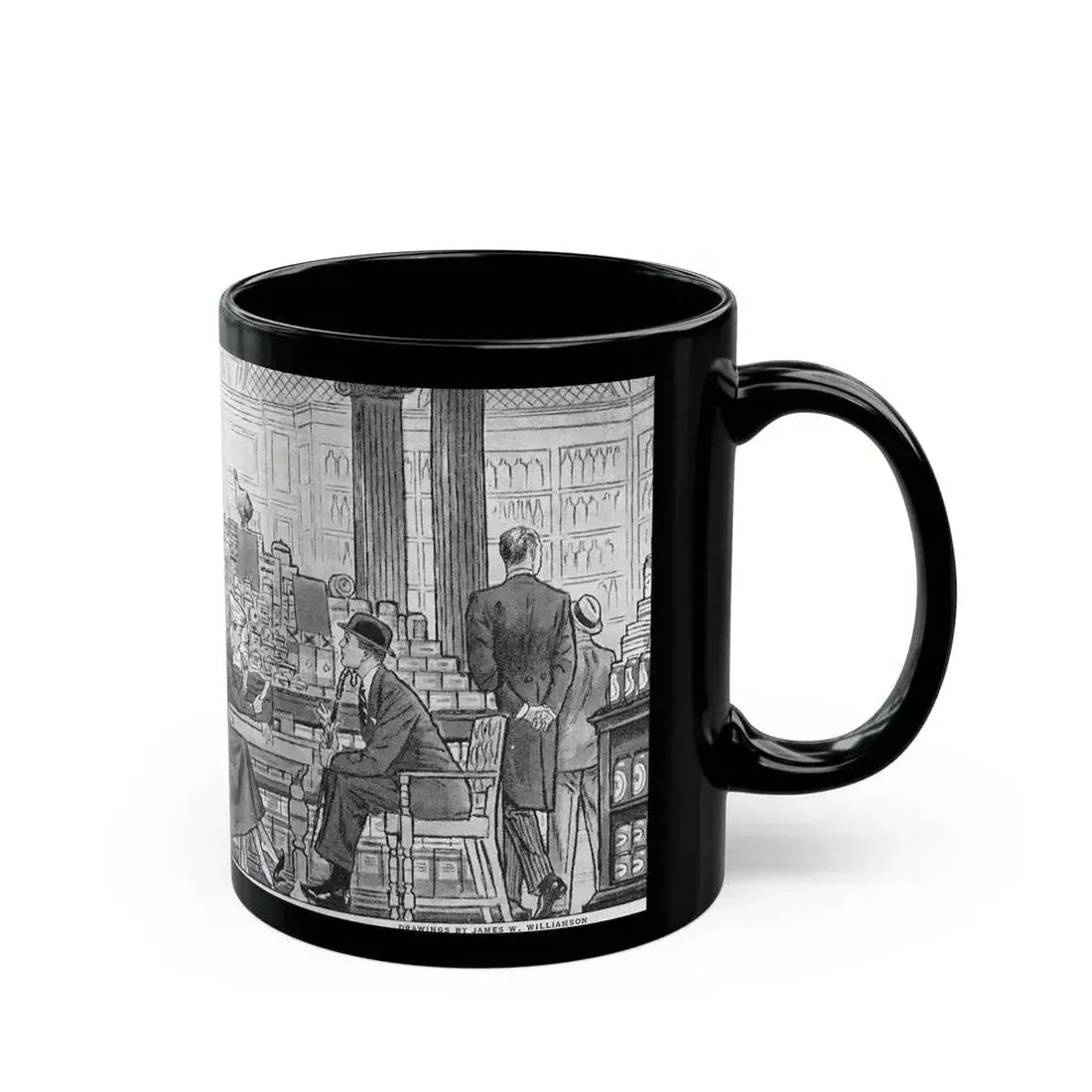 Fancy Town (2) - Black Coffee Mug - Go Mug Yourself