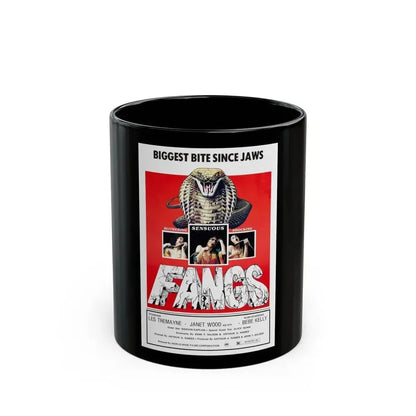 FANGS (SNAKES) 1974 Movie Poster - Black Coffee Mug 11oz - Go Mug Yourself