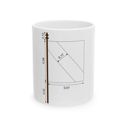 Fanion Dorobanti 1873 (Oman) White Coffee Mug 11oz - Go Mug Yourself