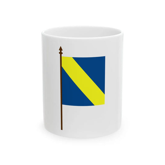 Fanion Dorobanti Regimentul VI 1873 (Oman) White Coffee Mug 11oz - Go Mug Yourself