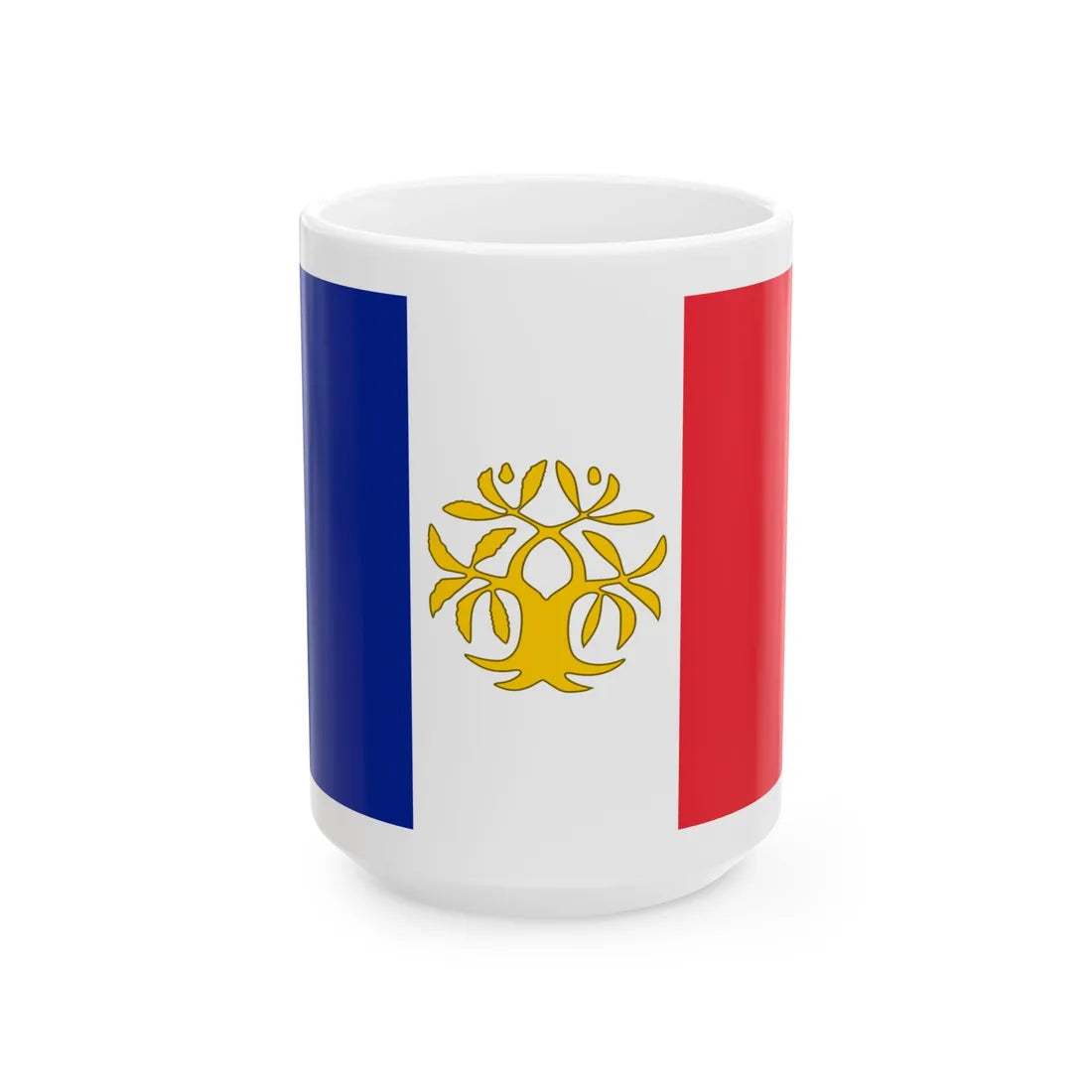 FanionMitterrand1982 (France) White Coffee Mug 15oz - Go Mug Yourself