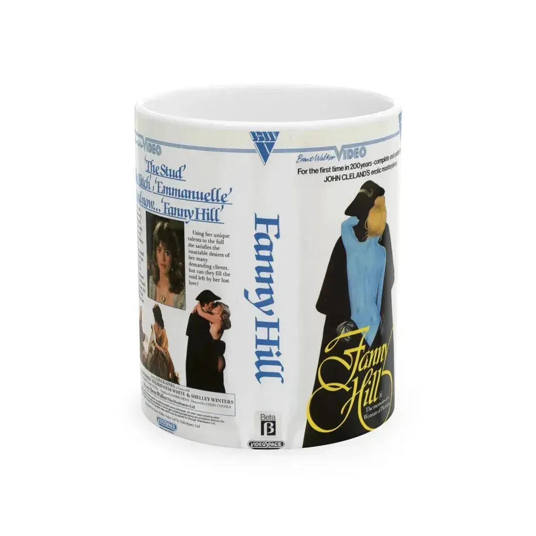 FANNY HILL (VHS COVER) - White Coffee Mug 11oz - Go Mug Yourself
