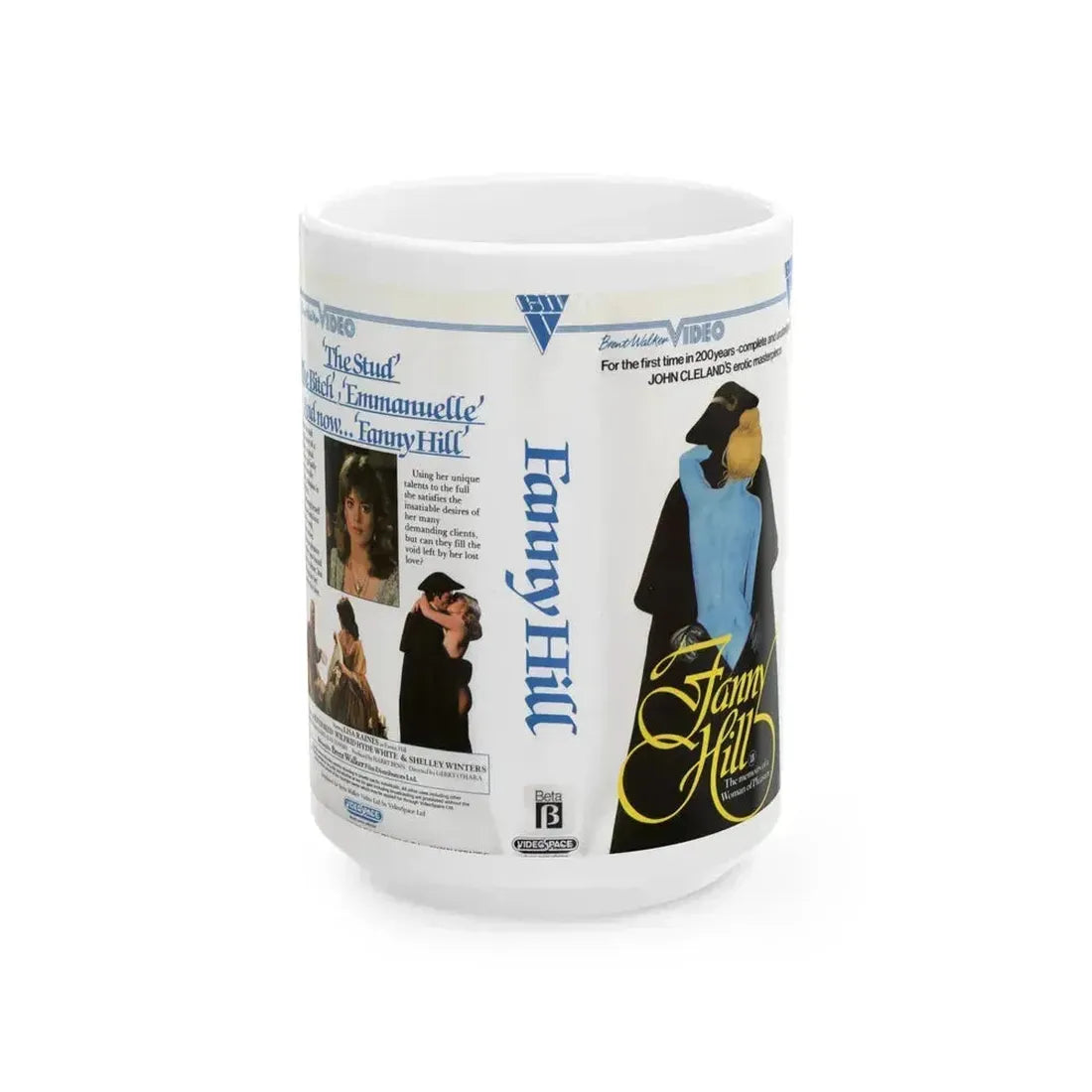 FANNY HILL (VHS COVER) - White Coffee Mug 15oz - Go Mug Yourself