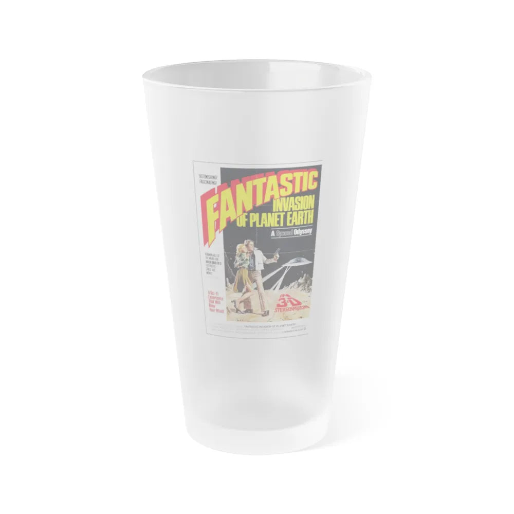 FANTASTIC INVASION OF PLANET EARTH (BUBBLE) 1966 Movie Poster - Frosted Pint Glass 16oz-16oz-Frosted-Go Mug Yourself