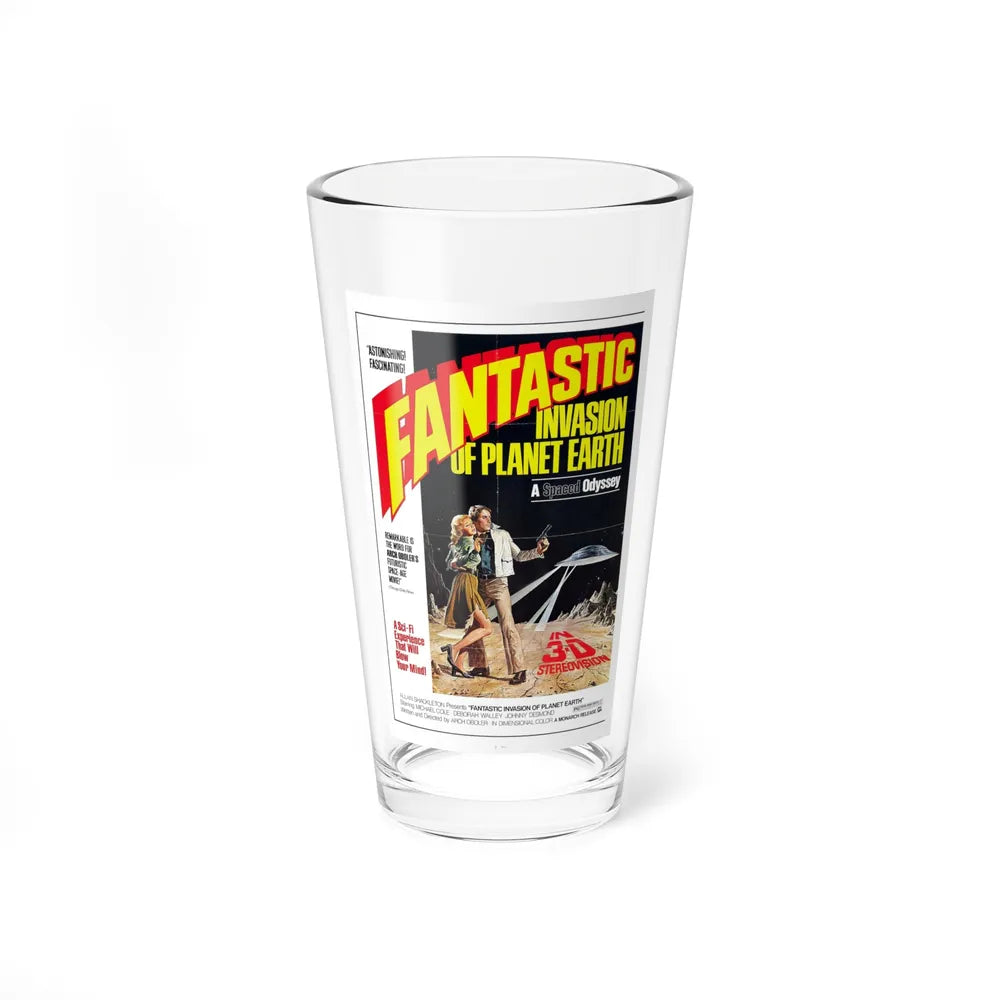 FANTASTIC INVASION OF PLANET EARTH (BUBBLE) 1966 Movie Poster - Pint Glass 16oz-16oz-Go Mug Yourself