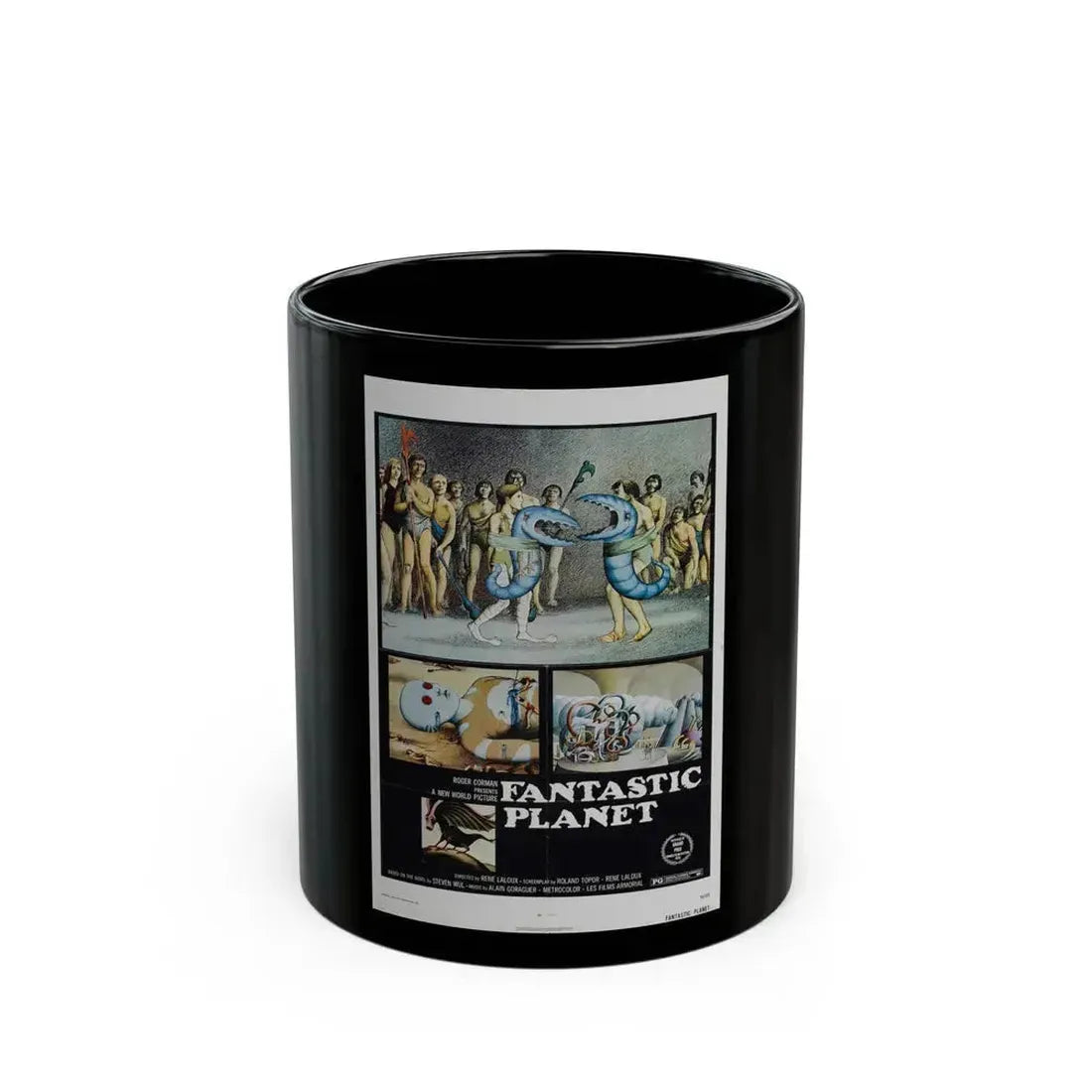 FANTASTIC PLANET 1973 Movie Poster - Black Coffee Mug 11oz - Go Mug Yourself