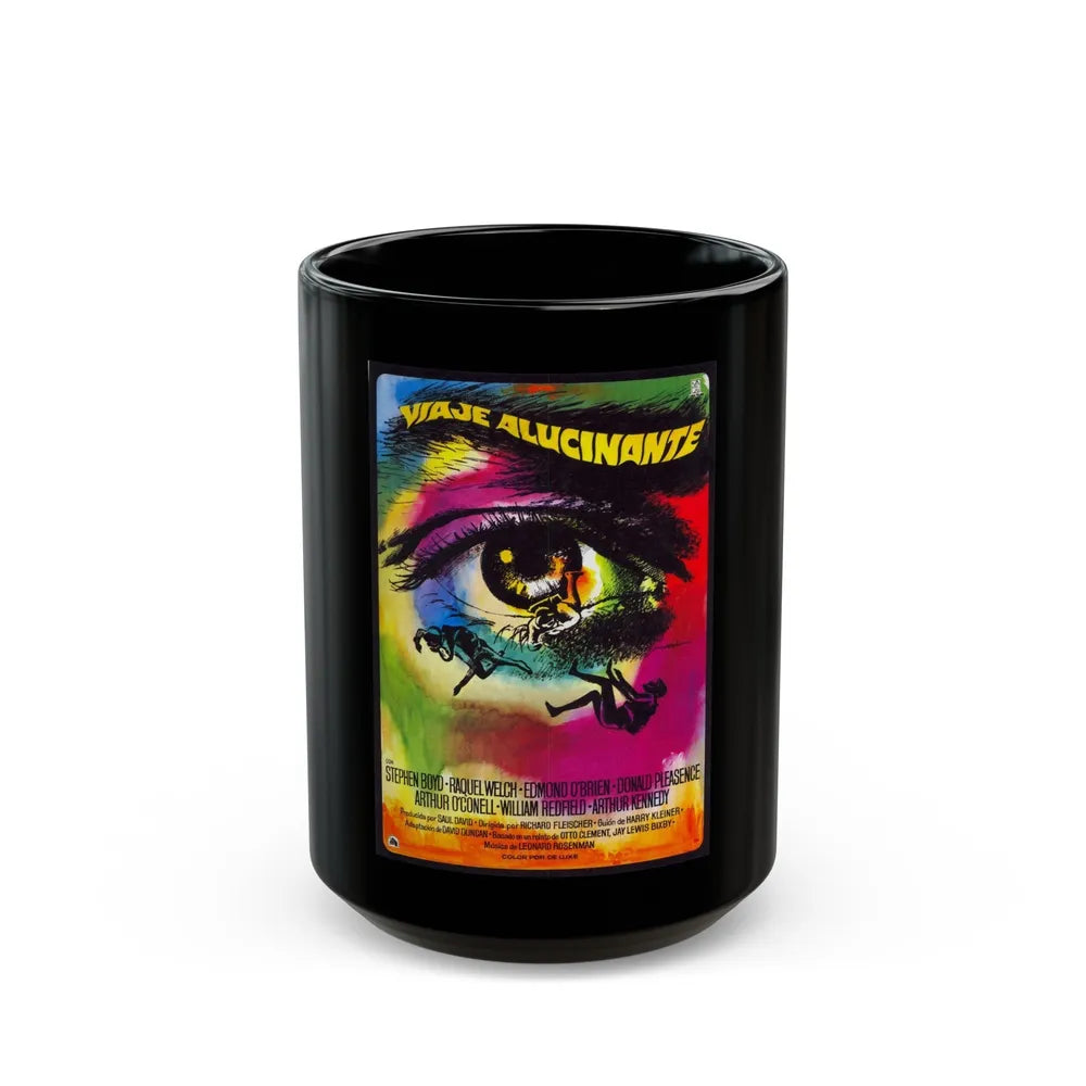 FANTASTIC VOYAGE (SPANISH) 1966 Movie Poster - Black Coffee Mug-15oz-Go Mug Yourself