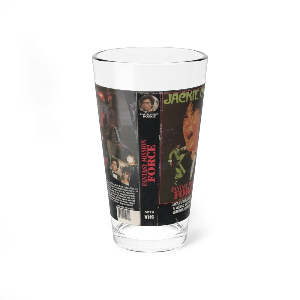 FANTASY MISSION FORCE JACKIE CHAN (VHS COVER) Pint Glass 16oz-16oz-Go Mug Yourself