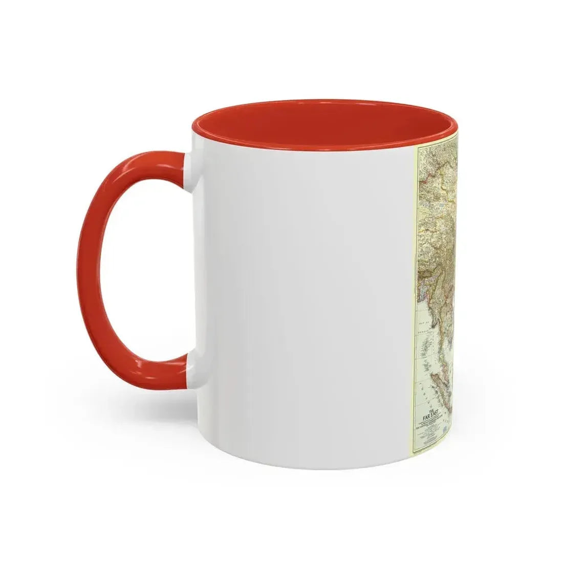 Far East (1952) (Map) Accent Coffee Mug - Go Mug Yourself