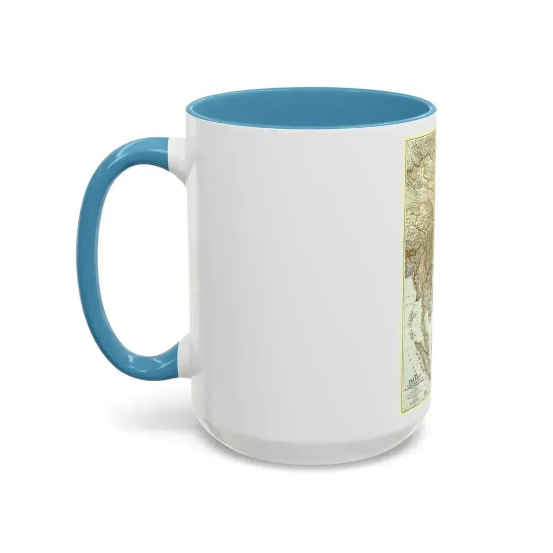 Far East (1952) (Map) Accent Coffee Mug - Go Mug Yourself