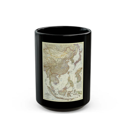 Far East (1952) (Map) Black Coffee Mug-15oz-Go Mug Yourself