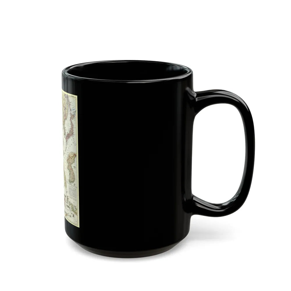 Far East (1952) (Map) Black Coffee Mug-Go Mug Yourself