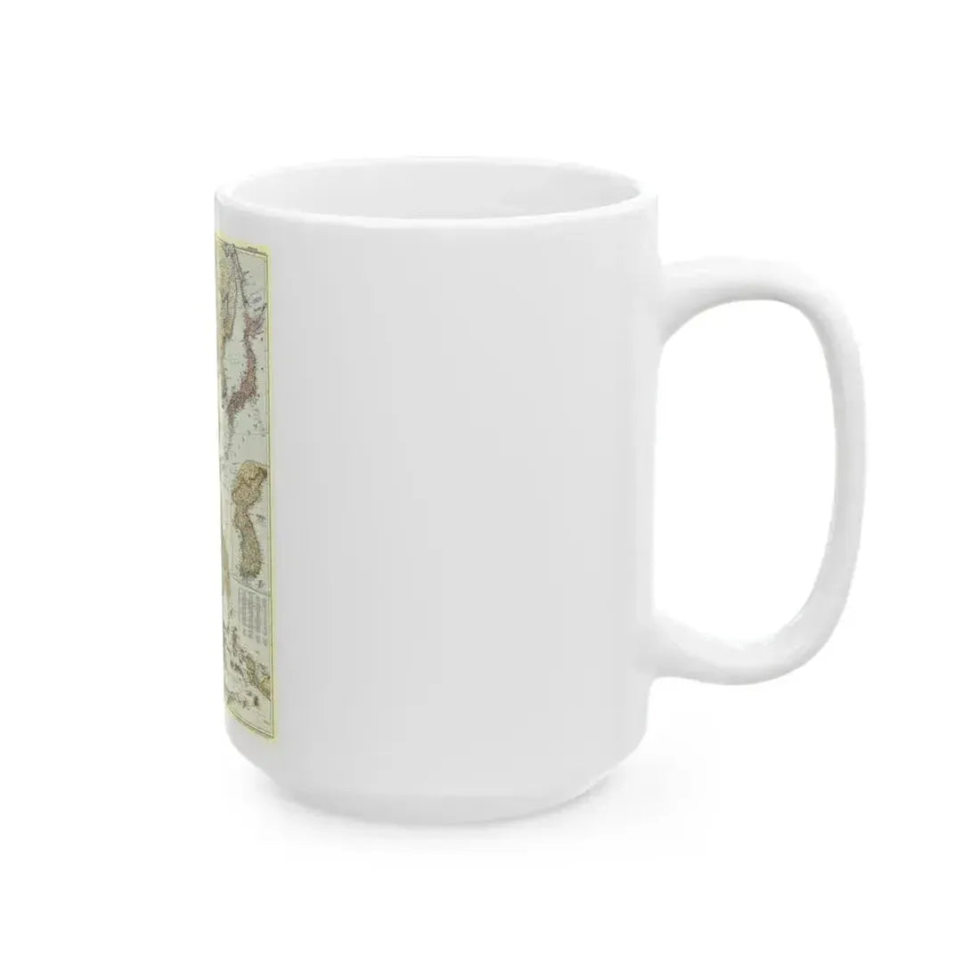 Far East (1952) (Map) White Coffee Mug - Go Mug Yourself