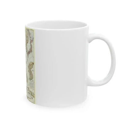 Far East (1952) (Map) White Coffee Mug - Go Mug Yourself