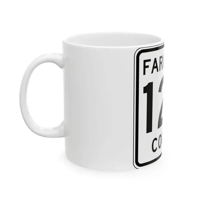 Faribault County Route 126 MN (Minnesota) (Road Sign) White Coffee Mug - Go Mug Yourself