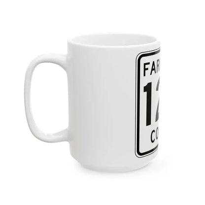 Faribault County Route 126 MN (Minnesota) (Road Sign) White Coffee Mug - Go Mug Yourself