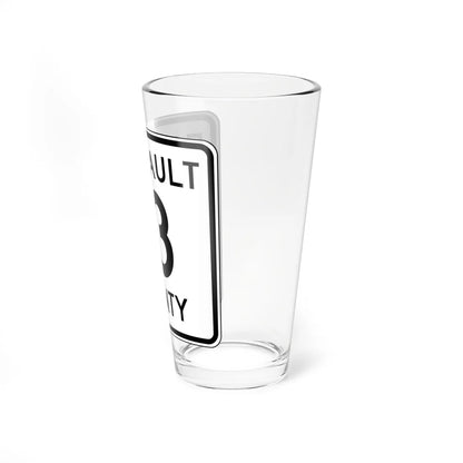 Faribault County Route 13 MN (Minnesota) (Road Sign) Pint Glass 16oz - Go Mug Yourself