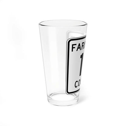Faribault County Route 17 MN (Minnesota) (Road Sign) Pint Glass 16oz - Go Mug Yourself