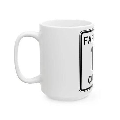 Faribault County Route 17 MN (Minnesota) (Road Sign) White Coffee Mug - Go Mug Yourself