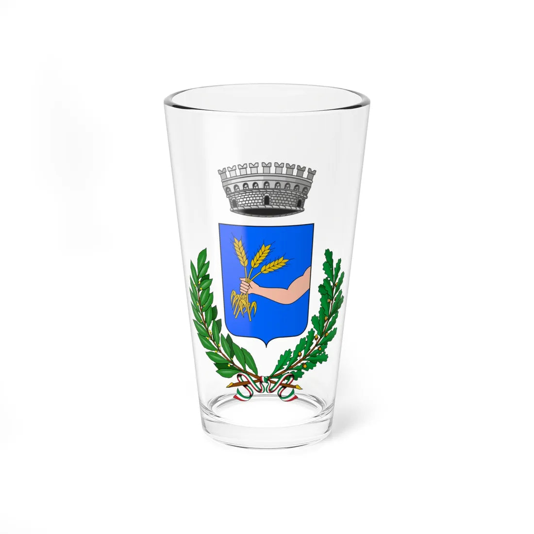 Farigliano-Stemma (Italy) (Coat of Arms) Pint Glass 16oz 16oz - Go Mug Yourself