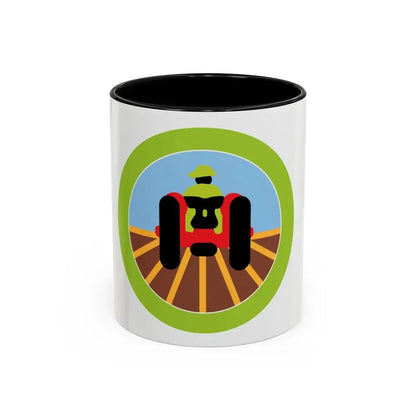 Farm Mechanics (Boy Scout Merit Badge) Accent Coffee Mug 11oz Black - Go Mug Yourself