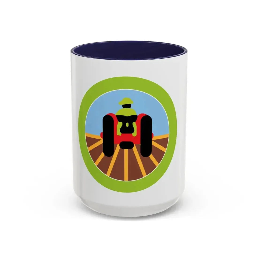 Farm Mechanics (Boy Scout Merit Badge) Accent Coffee Mug 15oz Navy - Go Mug Yourself