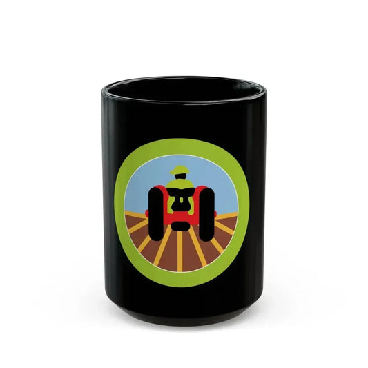 Farm Mechanics (Boy Scout Merit Badge) Black Coffee Mug 15oz - Go Mug Yourself