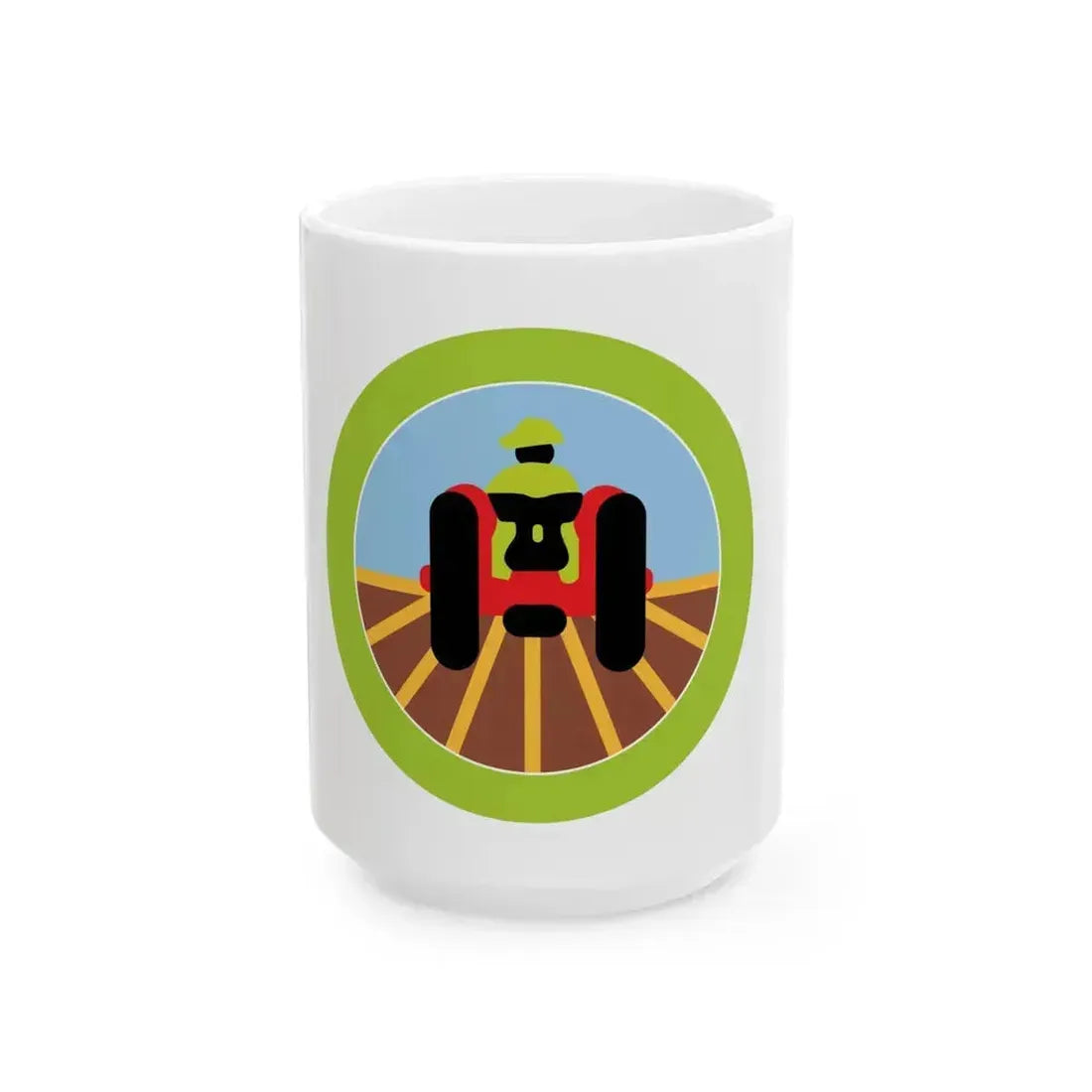 Farm Mechanics (Boy Scout Merit Badge) White Coffee Mug 15oz - Go Mug Yourself