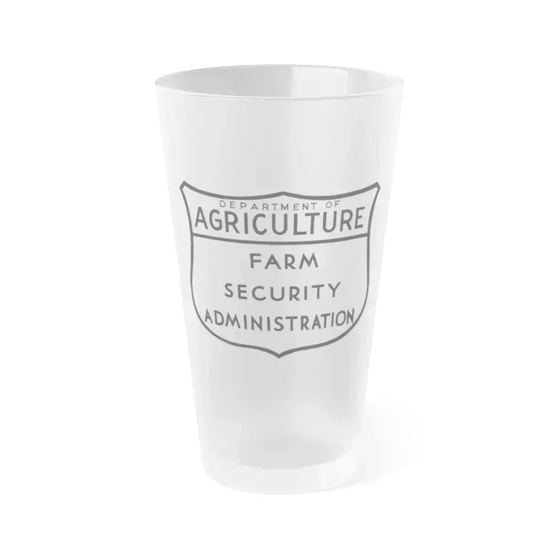 Farm Security Administration - Frosted Pint Glass 16oz 16oz Frosted - Go Mug Yourself