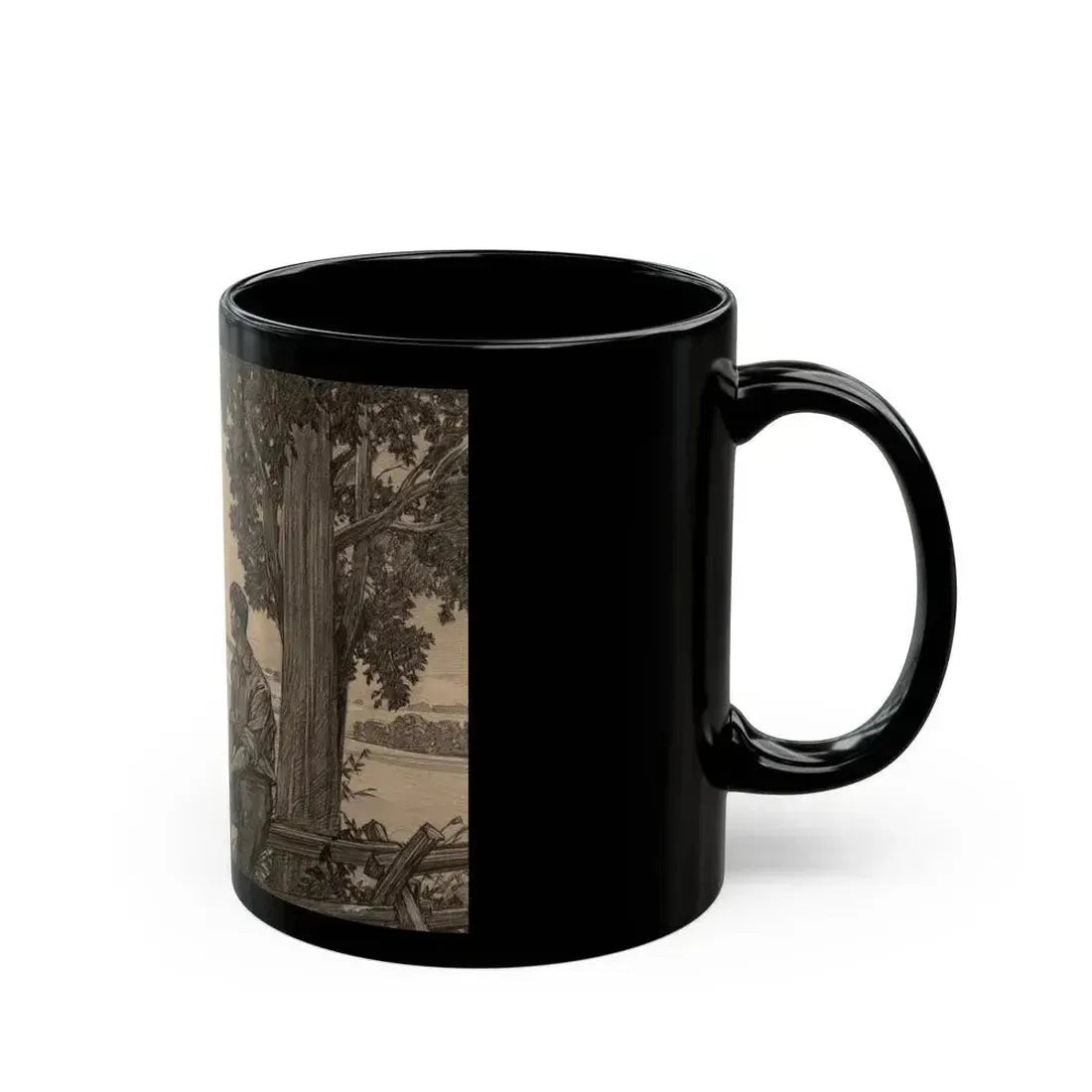 Farmer on the Fence - Black Coffee Mug - Go Mug Yourself