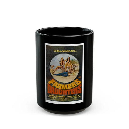FARMER'S DAUGHTERS 1976 Movie Poster - Black Coffee Mug 15oz - Go Mug Yourself