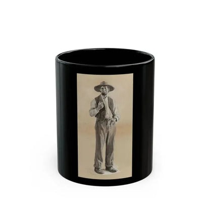 Farmer with his Pipe - Black Coffee Mug 11oz - Go Mug Yourself