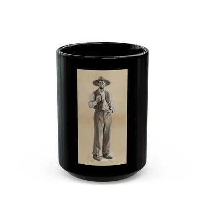 Farmer with his Pipe - Black Coffee Mug 15oz - Go Mug Yourself