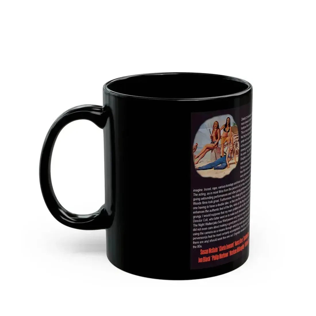 FARMERS DAUGHTERS (VHS COVER) - Black Coffee Mug - Go Mug Yourself