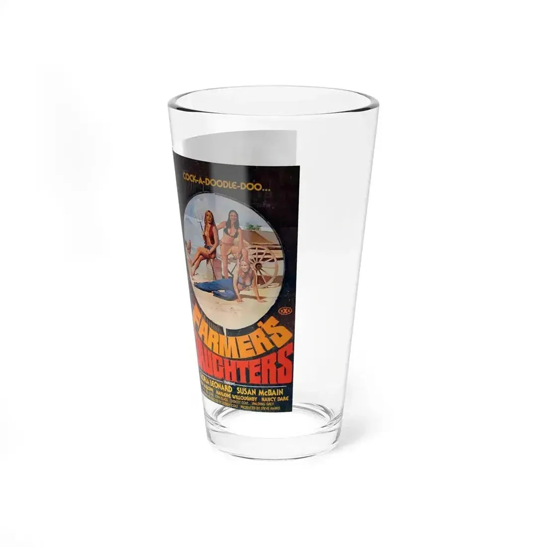 FARMERS DAUGHTERS (VHS COVER) Pint Glass 16oz - Go Mug Yourself