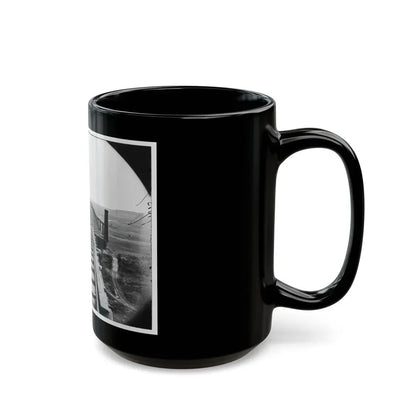 Farmville, Va., Vicinity. High Bridge Of The South Side Railroad Across The Appomattox (U.S. Civil War) Black Coffee Mug - Go Mug Yourself