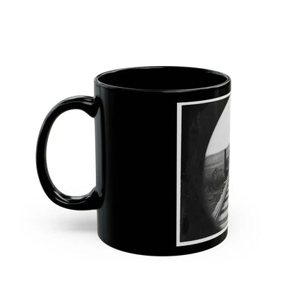 Farmville, Va., Vicinity. High Bridge Of The South Side Railroad Across The Appomattox (U.S. Civil War) Black Coffee Mug - Go Mug Yourself