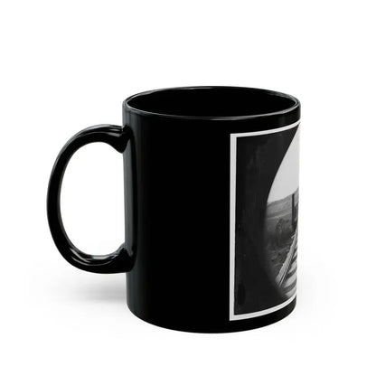 Farmville, Va., Vicinity. High Bridge Of The South Side Railroad Across The Appomattox (U.S. Civil War) Black Coffee Mug - Go Mug Yourself