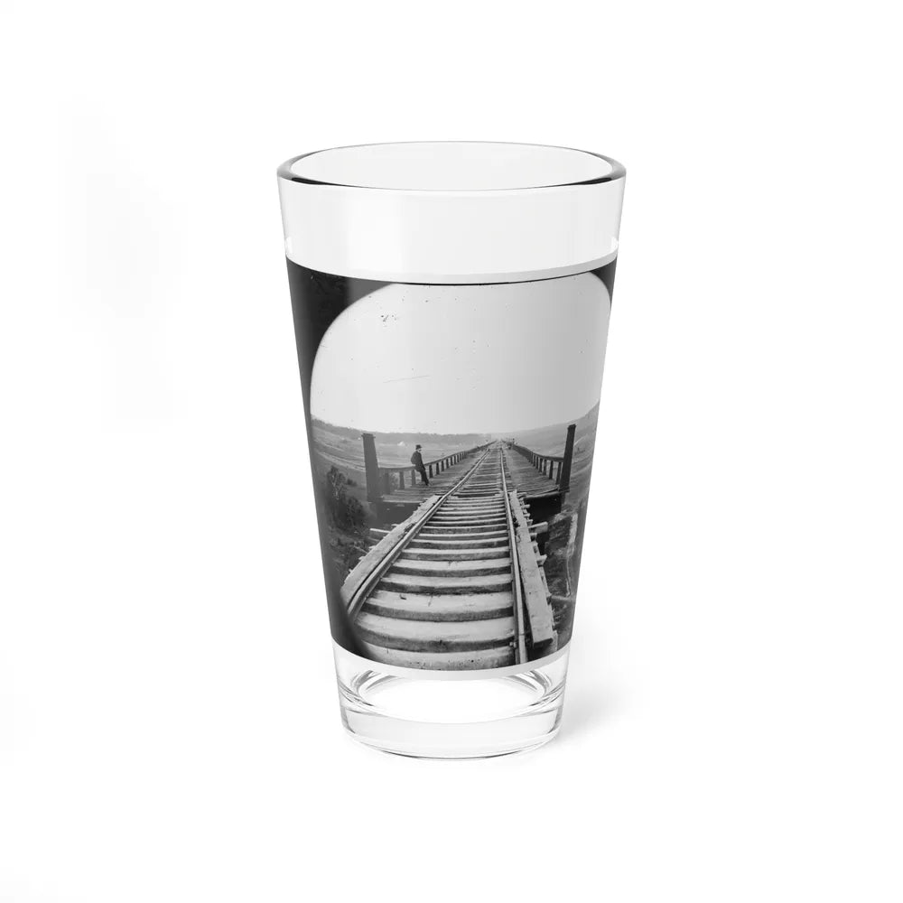 Farmville, Va., Vicinity. High Bridge Of The South Side Railroad Across The Appomattox (U.S. Civil War) Pint Glass 16oz-16oz-Go Mug Yourself