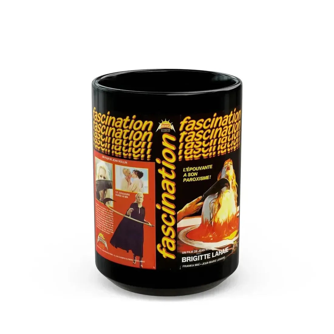 FASCINATION (VHS COVER) - Black Coffee Mug 15oz - Go Mug Yourself