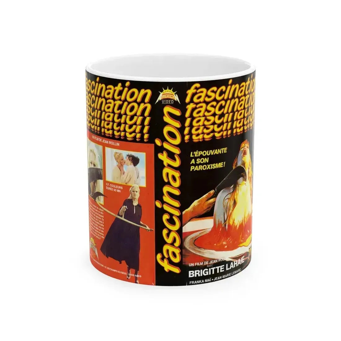 FASCINATION (VHS COVER) - White Coffee Mug 11oz - Go Mug Yourself