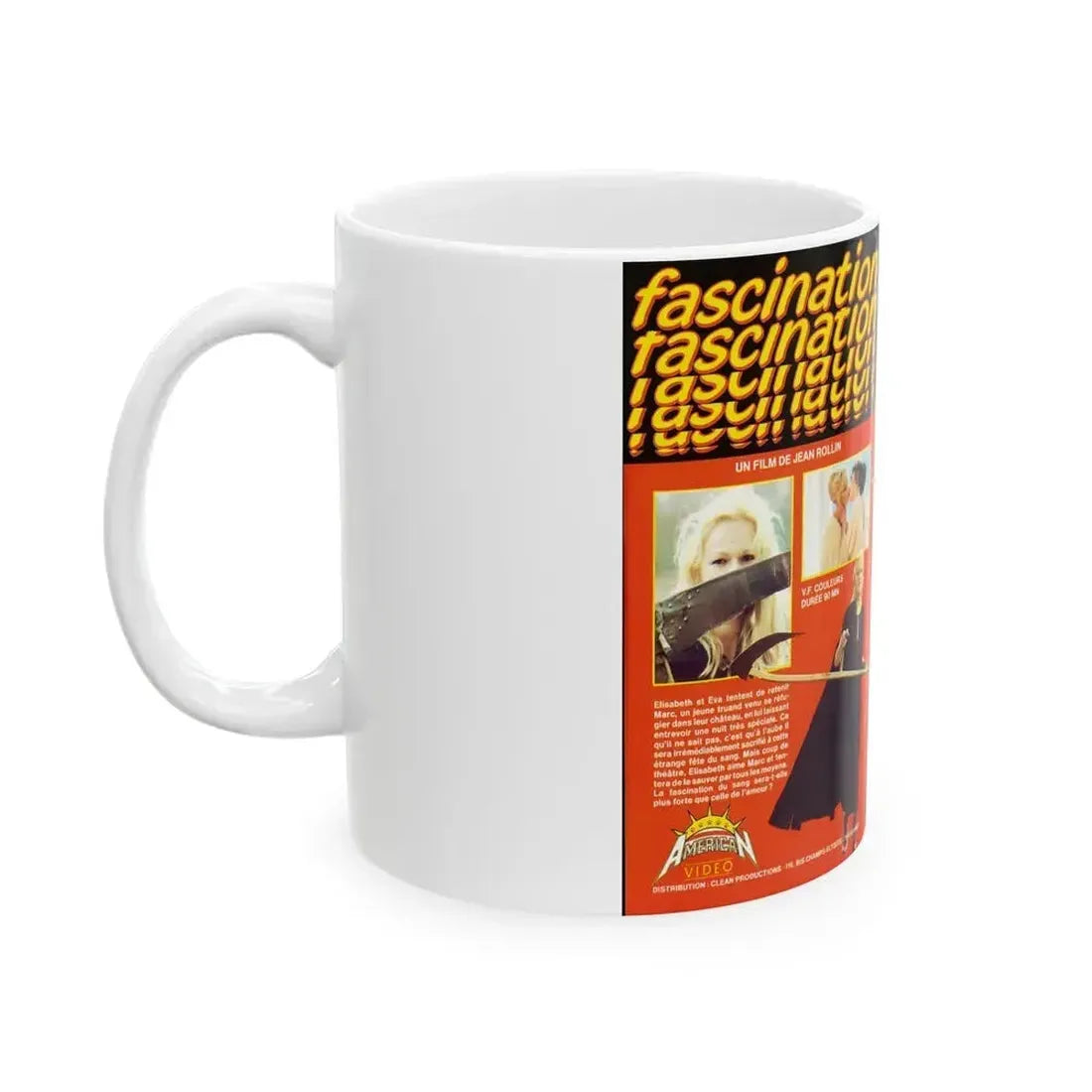 FASCINATION (VHS COVER) - White Coffee Mug - Go Mug Yourself