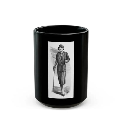 Fashion Illustration, 1930 - Black Coffee Mug 15oz - Go Mug Yourself
